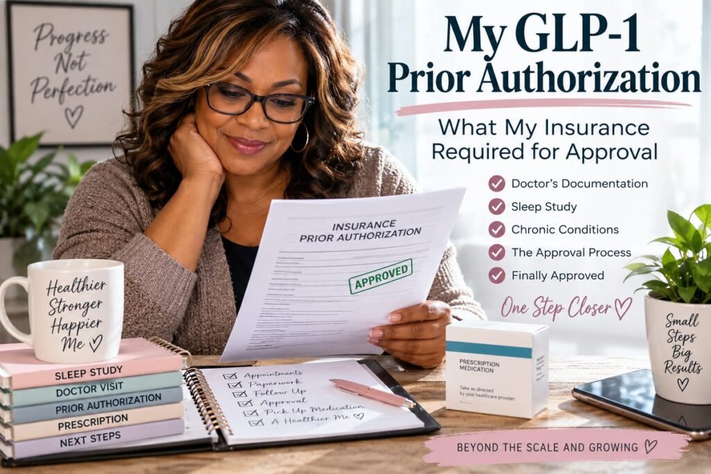 Woman holding paperwork related to her GLP-1 insurance prior authorization